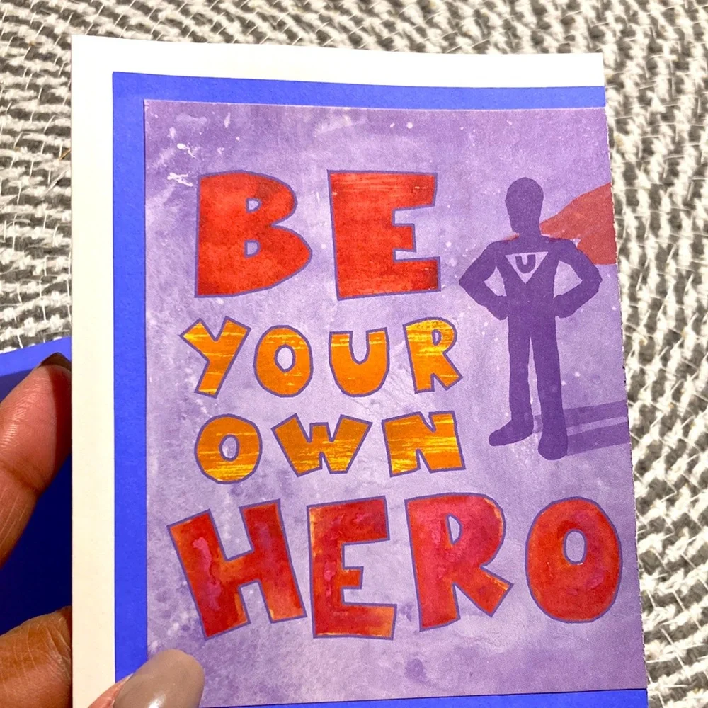 ❗️ 3 x $10 ❗️ Purple Card w/envelope - Picture 2 of 5